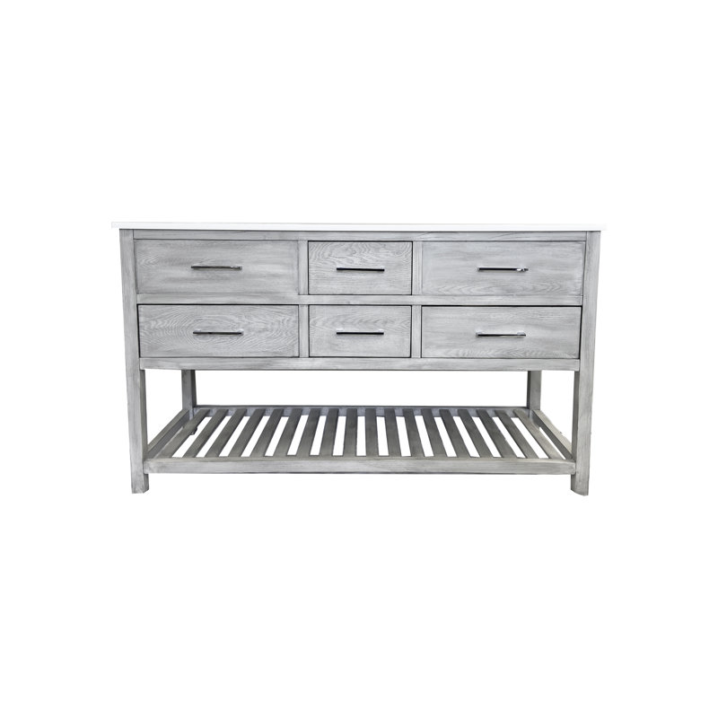 Ensemble de meuble-lavabo double l 60 po x P 22 po x H 35 po Rachely