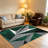Emerald Grey Geometric Triangle carpet-easy to clean, machine-washable, soft and comfortable; suitable for door mats, kitchens, living rooms, bedrooms, corridors, and laundry areas. Easy to clean, durable carpet for home decoration.-773052130