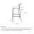 Modern And Simple Solid Wood Ash High-Legged Backrest Bar Stools-1679635810