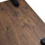 Table basse en noyer de 31,5 po x 31,5 po x 16,6 po pour le salon minimaliste moderne, structure et table facile à nettoyer, ajoutant une touche contemporaine-1786430596