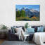 Impression sur toile Grand Teton Mountains Barn-115002343
