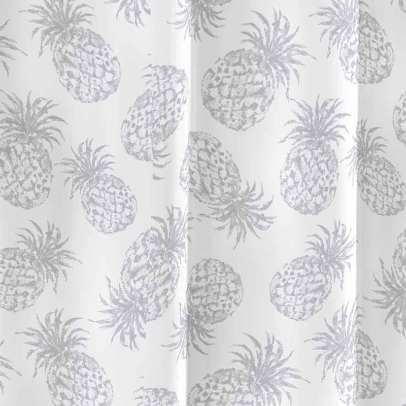 Rideau de douche simple en coton Tommy Bahama, Gris