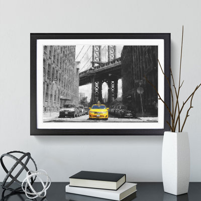 Yellow Taxi Cab Vol.1 - Framed Print