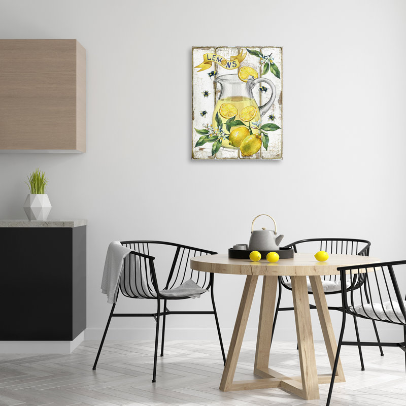 Art mural sur toile Farmhouse Fresh Lemon par Creatif Belle bp-576_CN, H 30 po x l 24 po