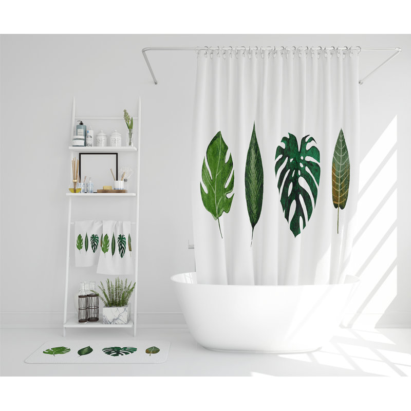 Nedka Polyester Shower Curtain Set
