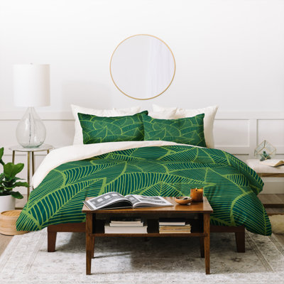 Arcturus Lime Leaves Duvet Cover