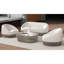 Table basse ronde Harper, taupe Geige