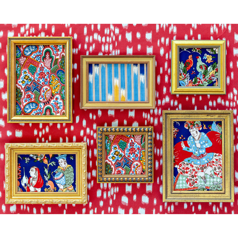 La Menagerie Villandry Print 100% Cotton Fabric, Red