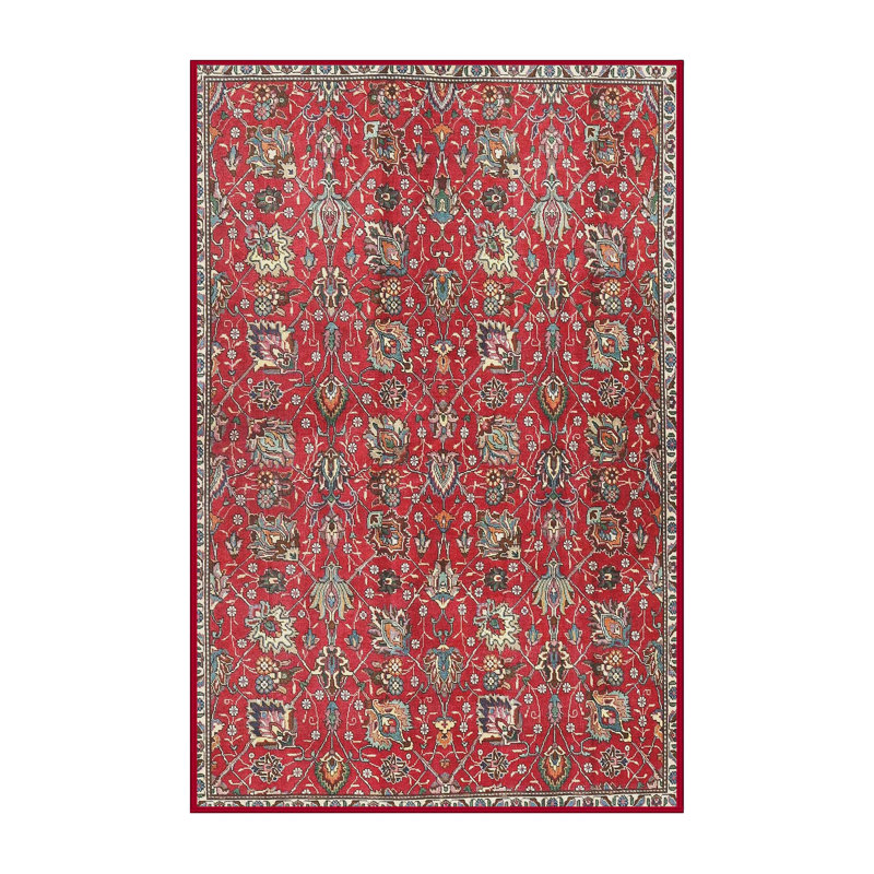 Tapis rouge / brun / bleu, Rectangle 2 pi x 5 pi