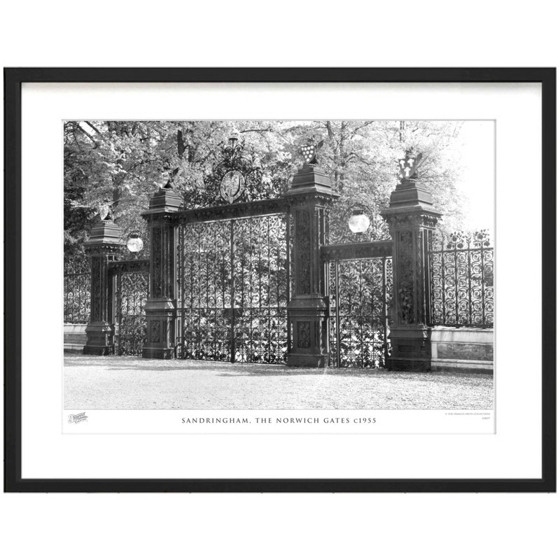 Sandringham, The Norwich Gates C1955 by Francis Frith - Single Picture Frame Print, 40cm H x 50cm W x 2.3cm D