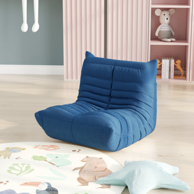 Paresseux pour enfant, canapé à siège unique pour utilisation dans le salon, chambre à coucher convenant aux enfants - bleu