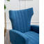 Fauteuil à oreilles en velours de 27 po de largeur Milana-1487592106