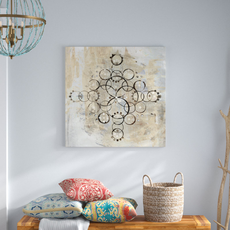 Neutral Mandala II Crop by Melissa Averinos - No Frame Painting on Canvas, 91cm H x 91cm W x 3.8cm D