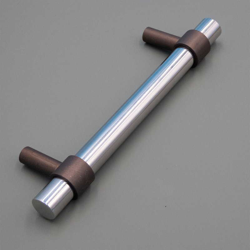 Stainless Steel And Bronze Cabinet Pull