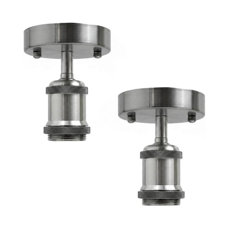 Semi Flush Mount, Satin Nickel