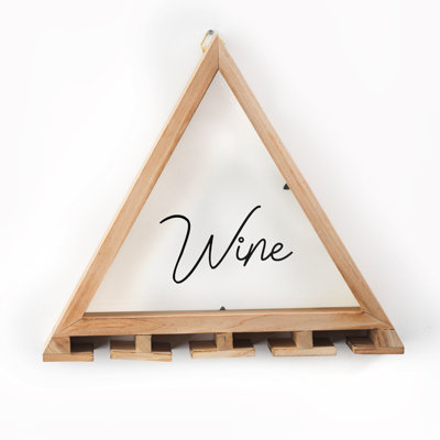 Wall Mounted Wine Glass Holder and Cork Collector - 16" x 14.25" by Ebern Designs