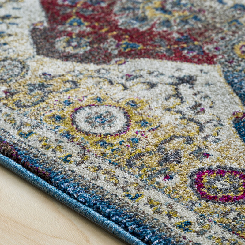 Scottville Geometric Indoor Rug, Rectangle 9'3" x 12'3"