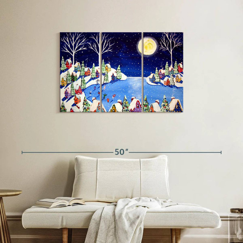Frozen Night, 24" H x 38" W