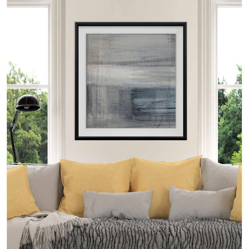 « vieilli iii », reproduction encadrée, H 17,5 po x l 17,5 po x P 1,5 po, Cadre noir