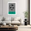 Hand Drawn Football Classic Minimalist Modern Wall Art Print by Cartissi - Print-463322037