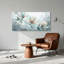 Art mural doux sur toile de magnolia bleu et crème-1857410005