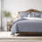 Walker Check Reverse to Stripe Indigo/Ivory Cotton Coverlet Set 8 Piece-109897227