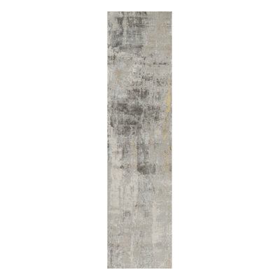 Modern One-of-a-Kind 3'6"x14' Hand Knotted Area Rug