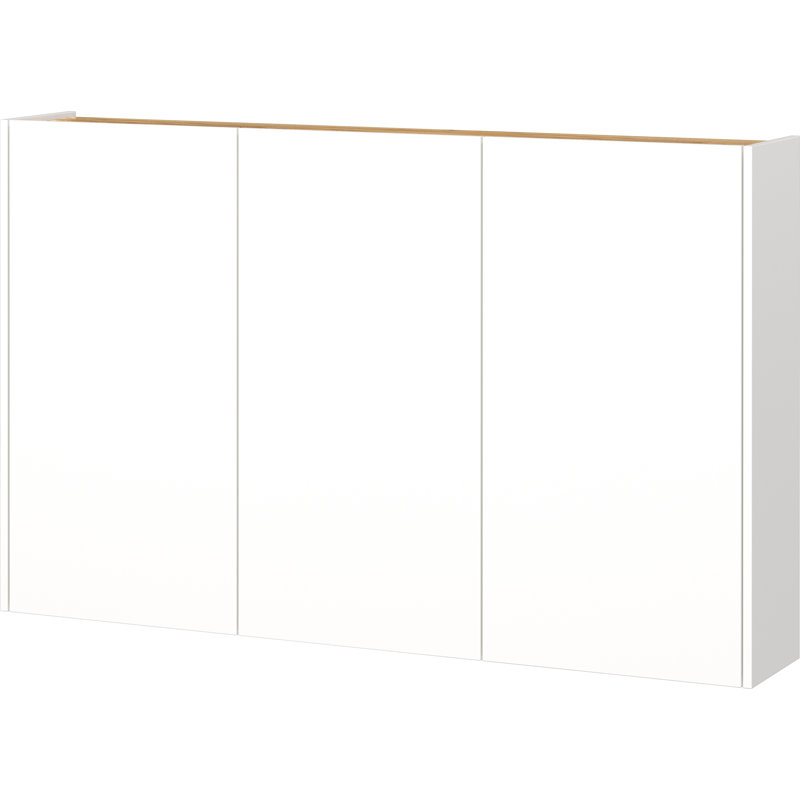 Saniaya 138cm Sideboard, White/Navarre oak effect