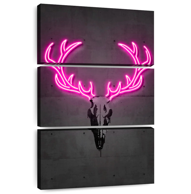 Kerner Deer Skull, 74" H x 48" W