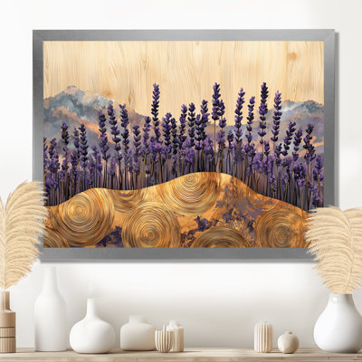 Lavender Field On The Crystal Wood River IV - lavender Canvas Wall Art