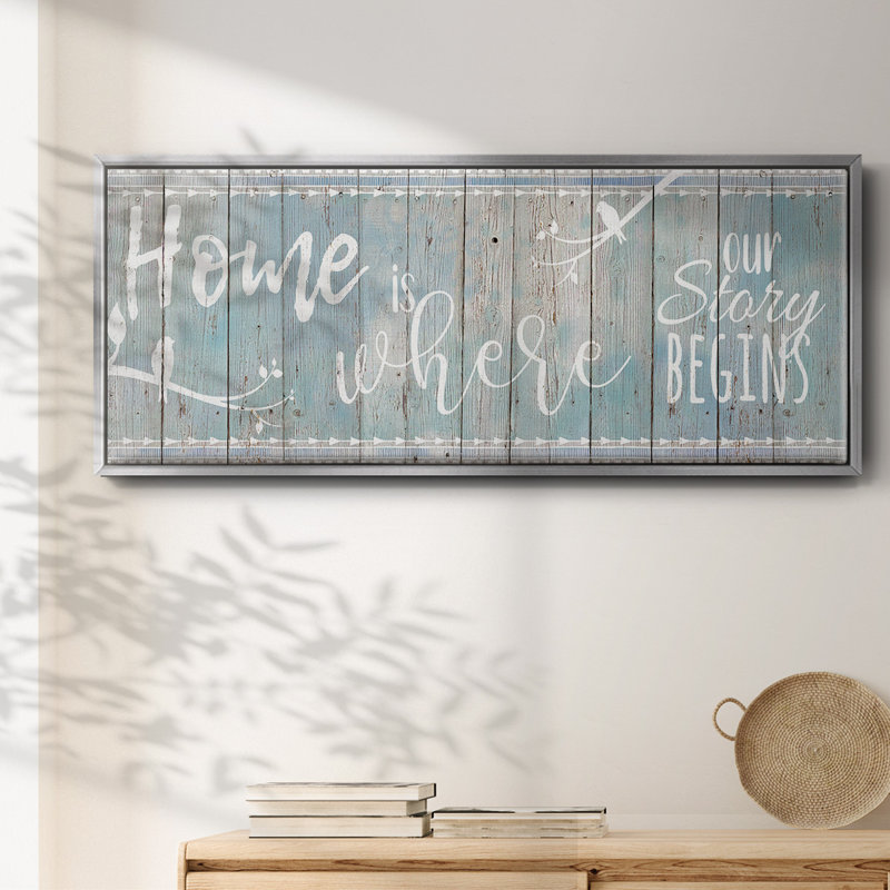 Home Story- Framed Canvas