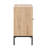 Set of 2 Rolland A Console Table Side Table with Rattan Door Buffet Cabinet Sideboard Cabinet