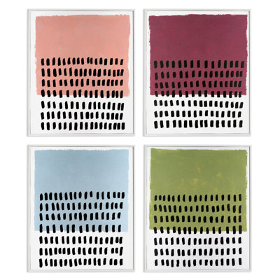  Dots Neutral Abstracts 4 PC, estampe numérique par Michael Willett