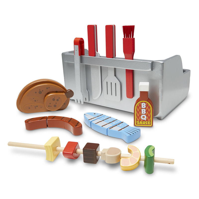 Preschool Play Grill with Kitchen Accessories