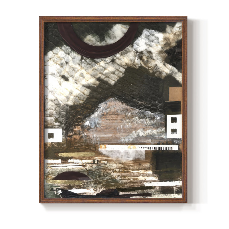 «Time to Part Ways I», reproduction encadrée - bois massif, H 11 po x l 9 po, Noyer