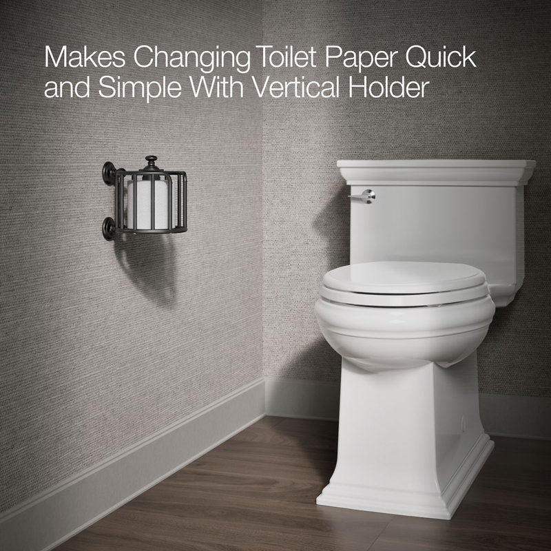 Artifacts® Toilet Tissue Carriage, Matte Black