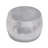 Beardall Silver Aluminum Metal Drum Shaped Living Room Coffee Table with Hammered Design-920461476