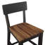 Chaises de comptoir en bois massif Mendenhall