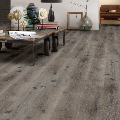 Plancher de vinyle rigide de luxe à noyau rigide imperméable 7 po x 48 po 5 po Parkland