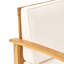 Chaise de patio en bois avec panneaux de lattes élégants, design moderne et élégant de 32,01 lb, poids du produit 27,23 lb-650503704-650503705