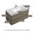 Lasette 42 inch Fully Assembled Single Floating Bathroom Vanity with Solid Surface Sink-1219511764