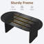 Bureau d'ordinateur ovale de 70,8 pouces avec bureau à domicile, bureau de direction long en bois, bureau d'ordinateur-1386500932