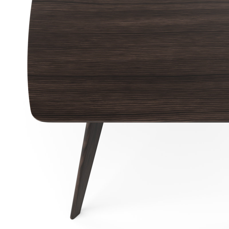 Table de salle à manger Folashade, Noyer gris anthracite