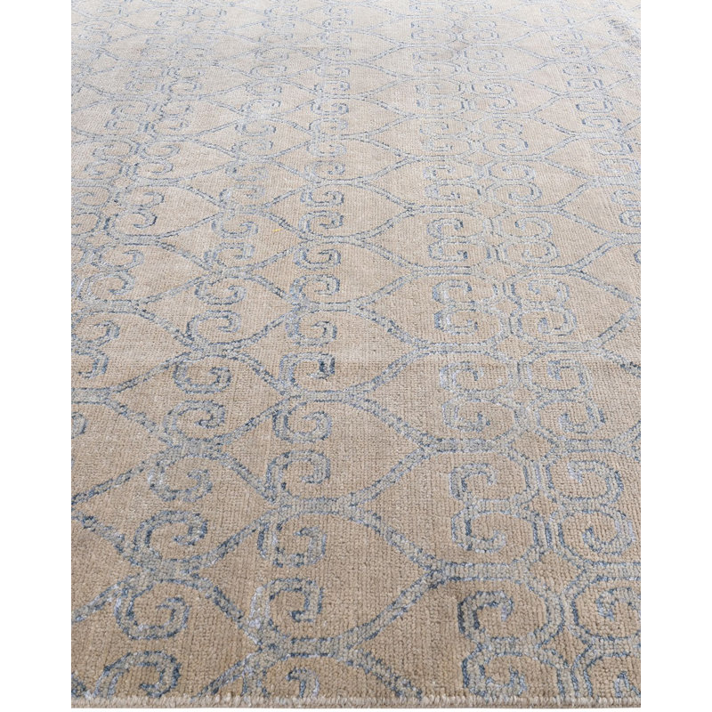 Overdyed One-of-a-Kind Rectangle 8' X 9'10" Hand Knotted Area Rug