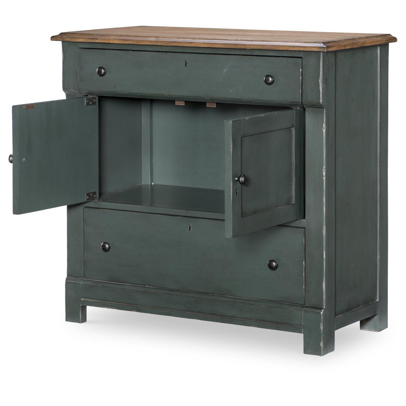 Country Living Vintage Market Washstand Accent Chest (2 Drawers, 2 Doors)