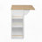 Pet-Friendly Kitchen Island End Table with Sliding Doors and Ample Storage