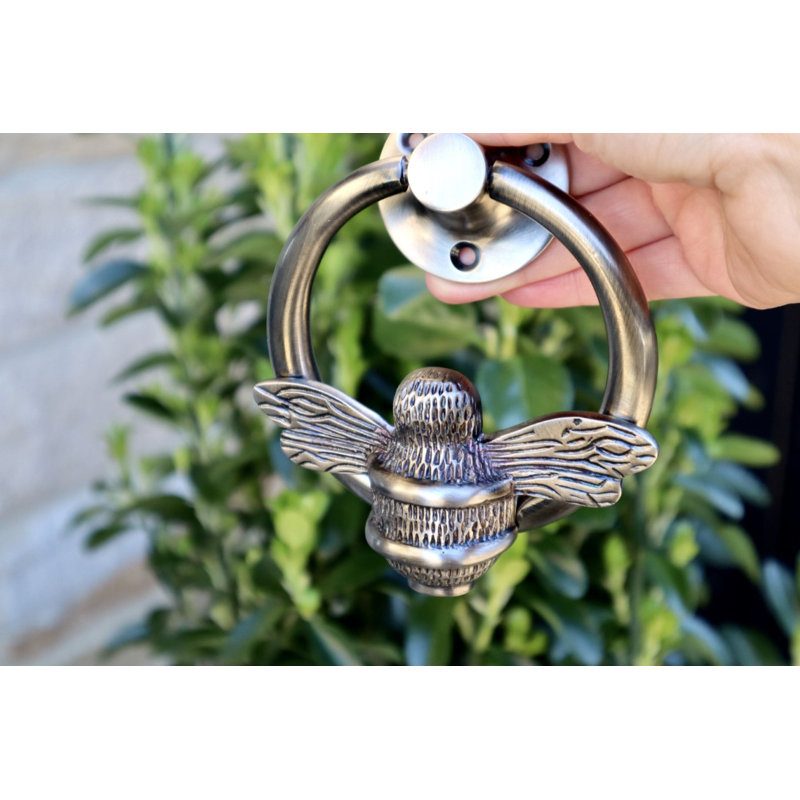 Pewter Ring Bee Door Knocker