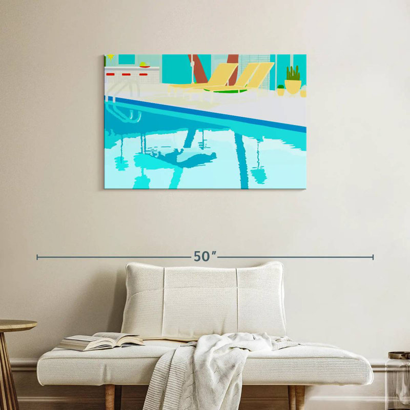 Lilie Poolside, 24" H x 36" W