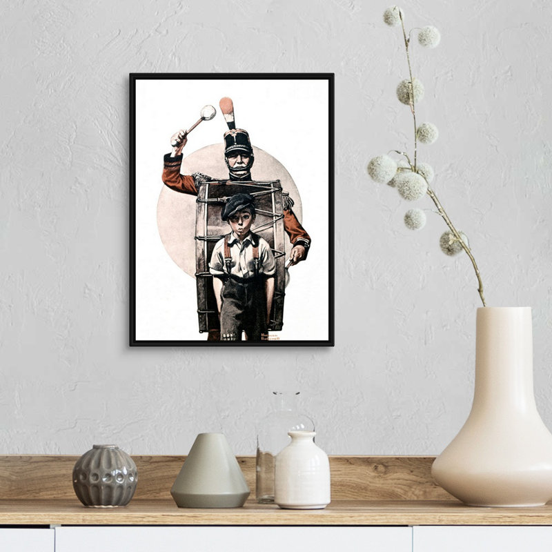 «Fourth of juillet», art mural sur toile, H 18 po x l 14 po x P 1,75 po, Cadre flottant noir