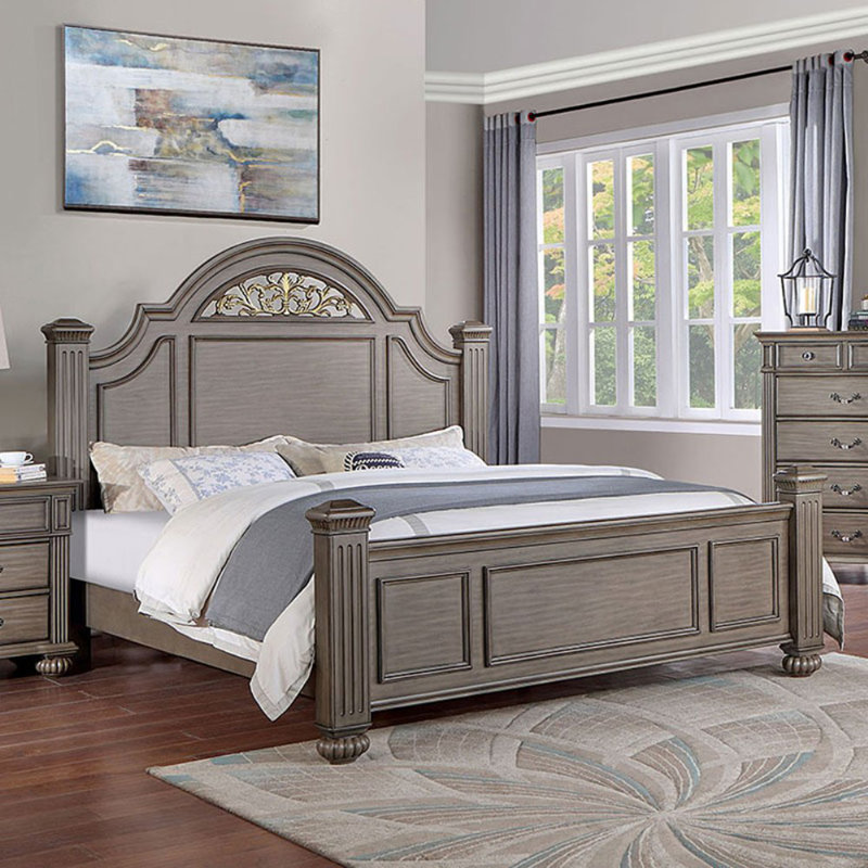 Anudeep Standard Bed, Queen, Gray